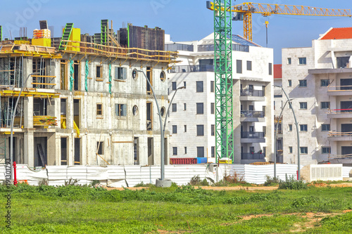 Construction of a residential area.