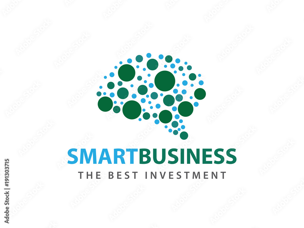 smart matrix dot brain advanced technology vector logo design smart matrix dot brain advanced technology vector logo design