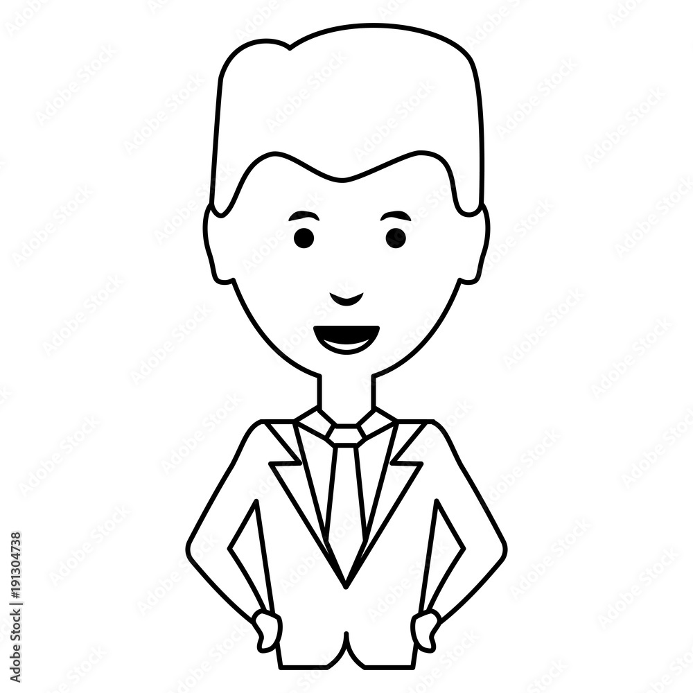 cartoon businessman icon cartoon businessman icon