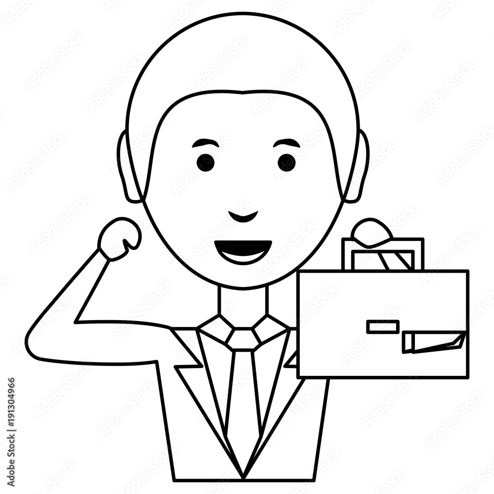 Cartoon businessman icon Cartoon businessman icon