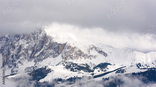 Dolomites. Winter views in the fog and low clouds © Nicola Simeoni