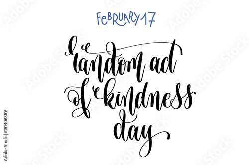 february 17 - random act of kindness day