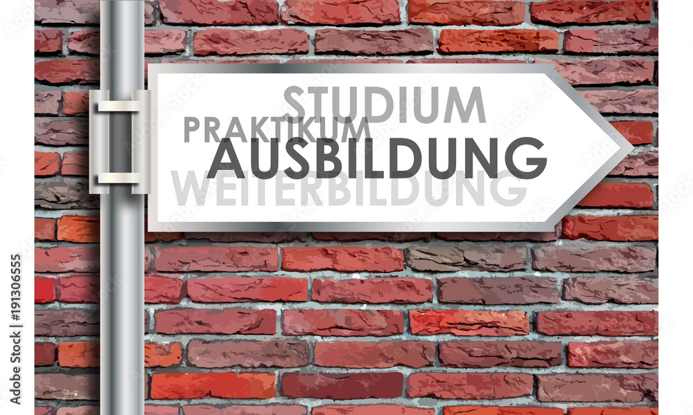 Obraz premium Wegweiser - berufliche Zukunft