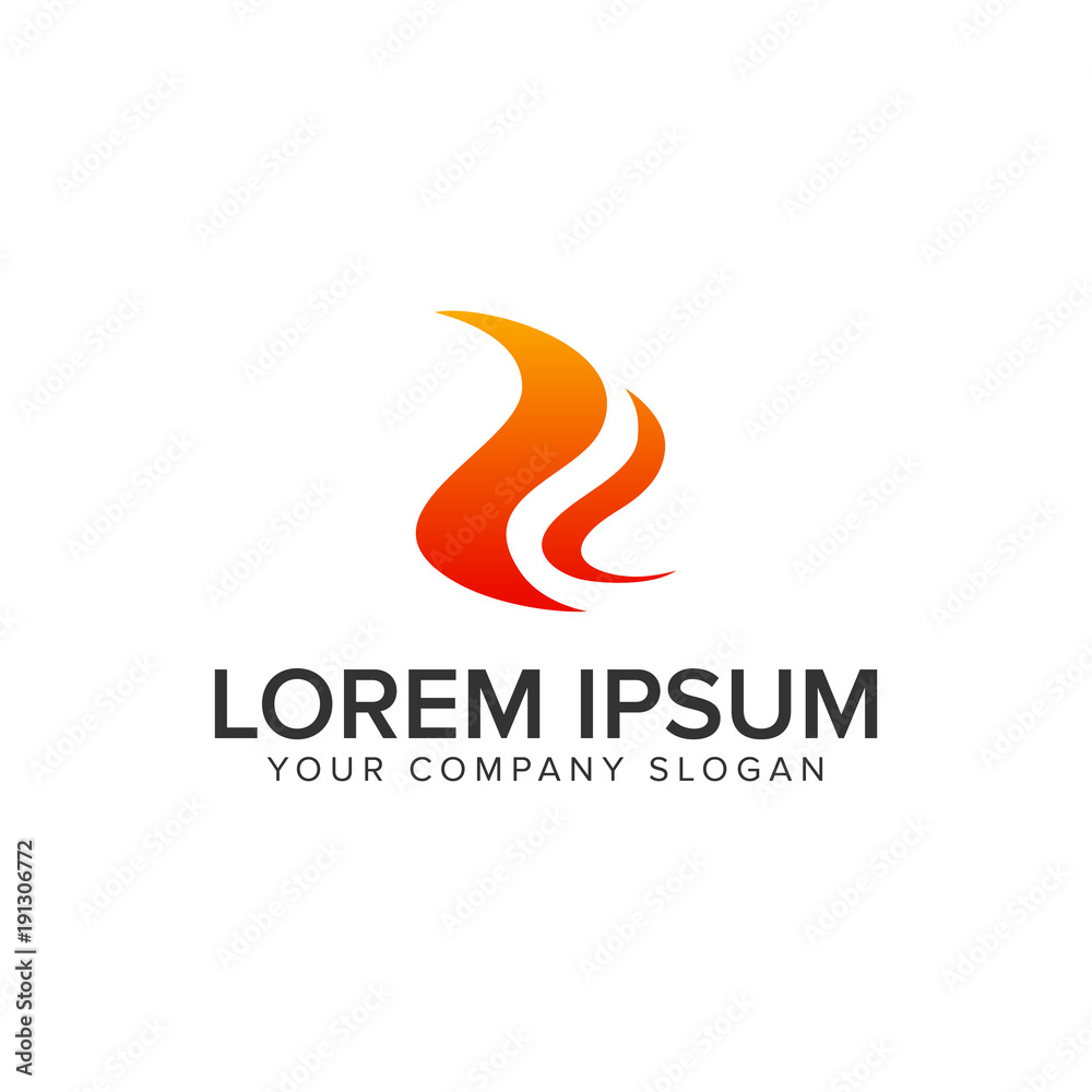 Letter R flame logo design concept template. fully editable vector Letter R flame logo design concept template. fully editable vector