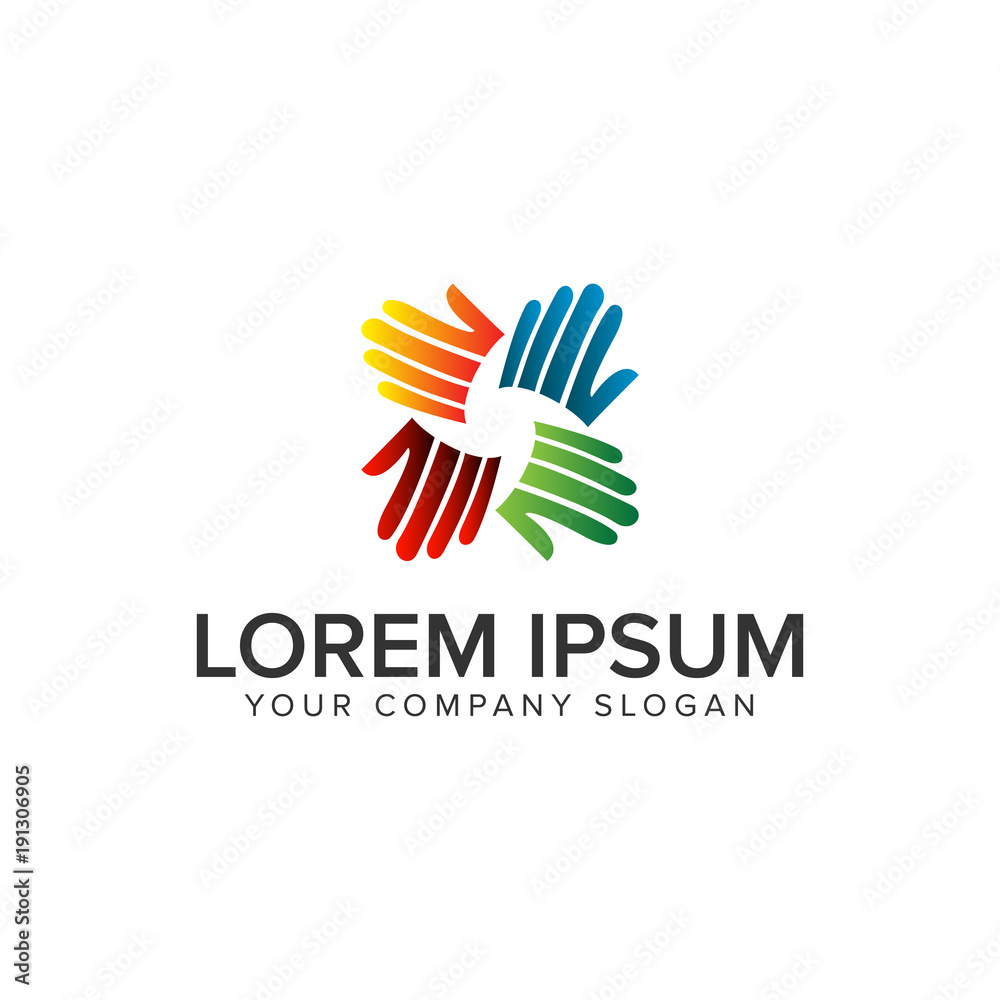 hand rotation logo design concept template. fully editable vector hand rotation logo design concept template. fully editable vector