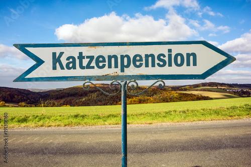 Schild 251 - Katzenpension