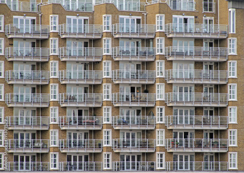 Urbanization - rows of apartments