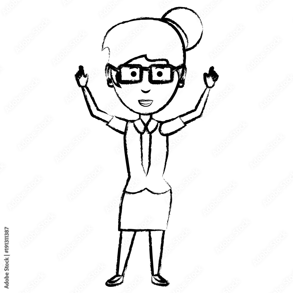 cartoon businesswoman icon cartoon businesswoman icon