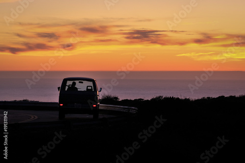 Scenic road at the sunset © Matthieu