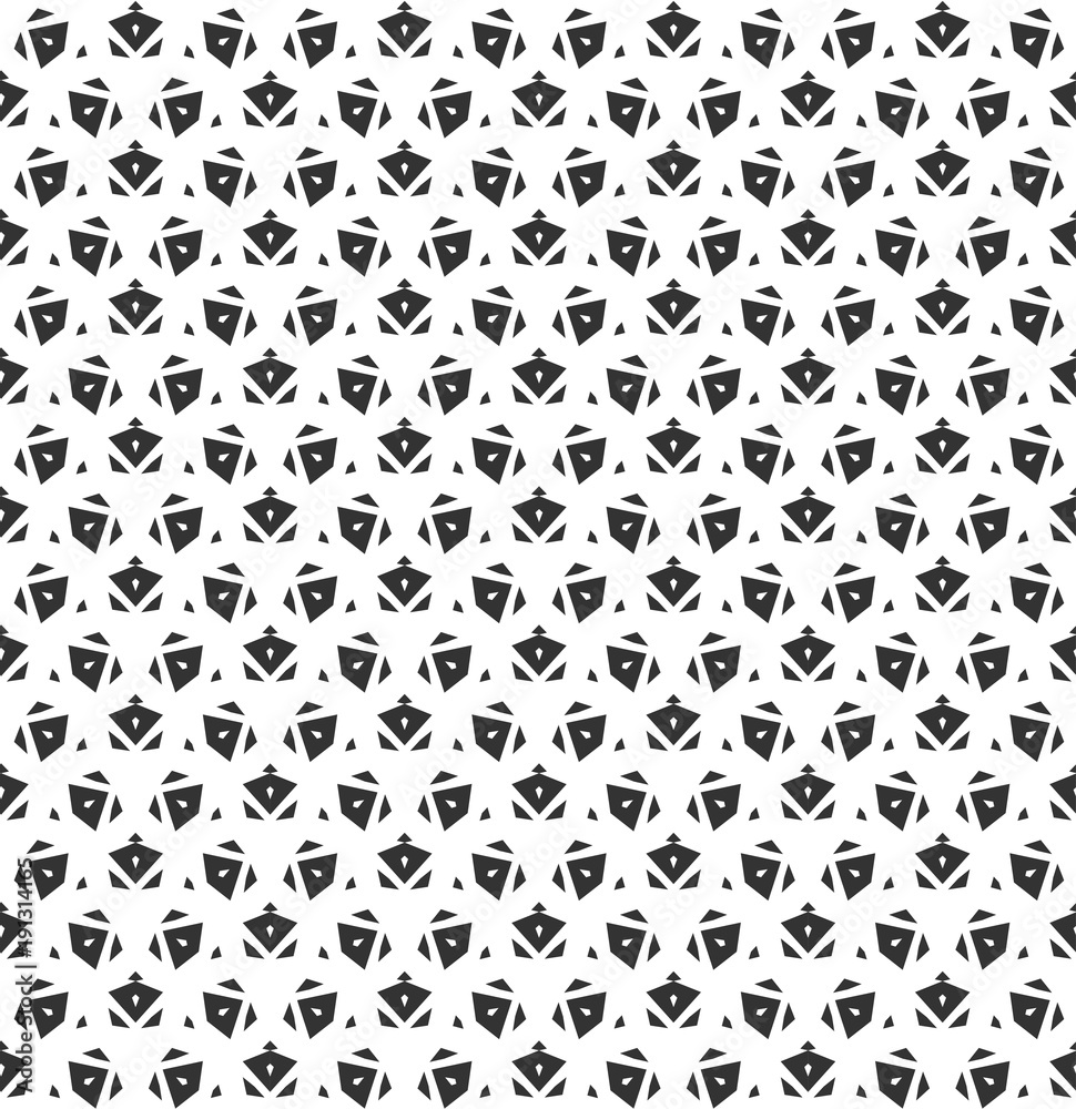 Abstract geometric Seamless pattern . Repeating geometric Black and white texture. geometric decoration