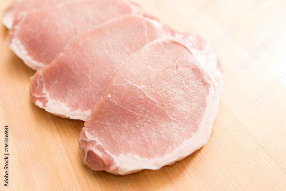 Raw Pork meat