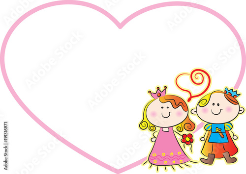 boy and girl with card
