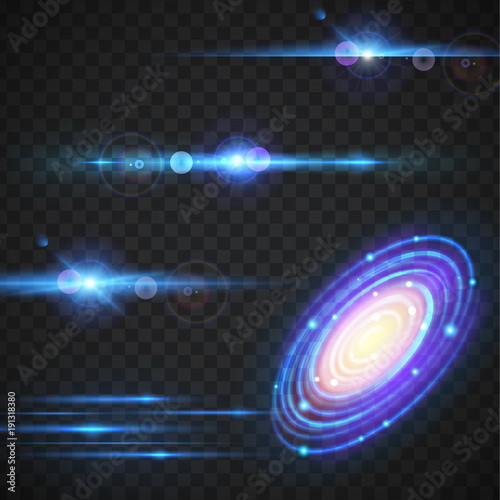 Milky Way vector effect.