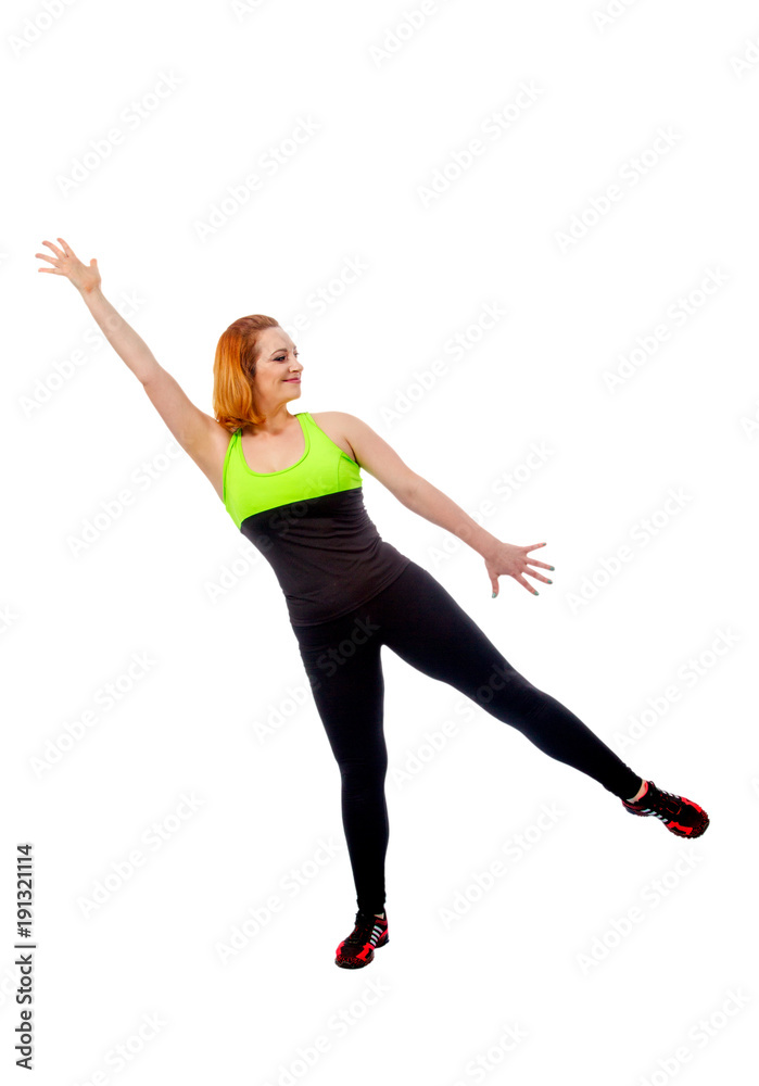 Obraz premium beautiful young strong woman.