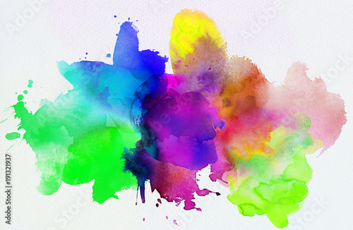 aquarell regenbogen abstrakt freigestellt