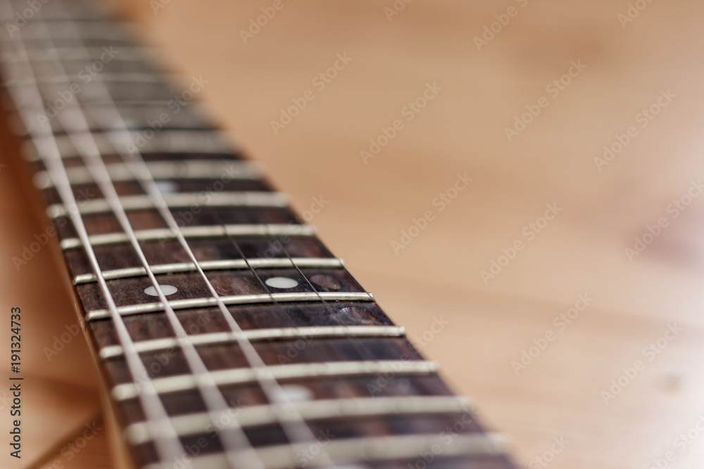 Fototapeta premium Gitarren Griffbrett aus Palisander
