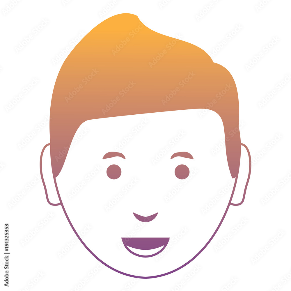cartoon man face icon cartoon man face icon
