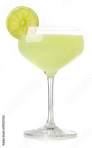 Classic lime daiquiri cocktail
