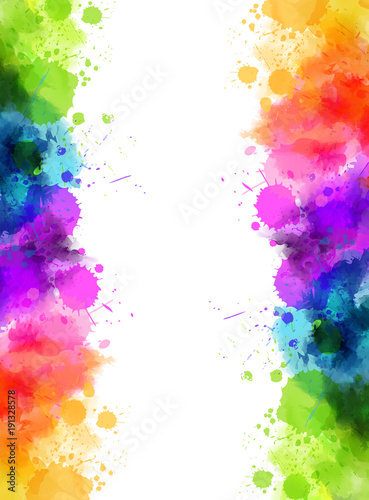 Waterocolor splash banner