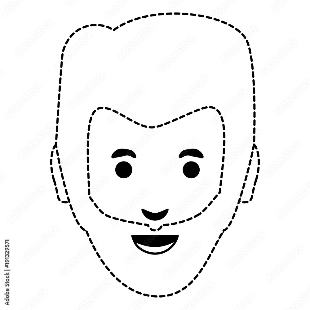 cartoon man face icon cartoon man face icon