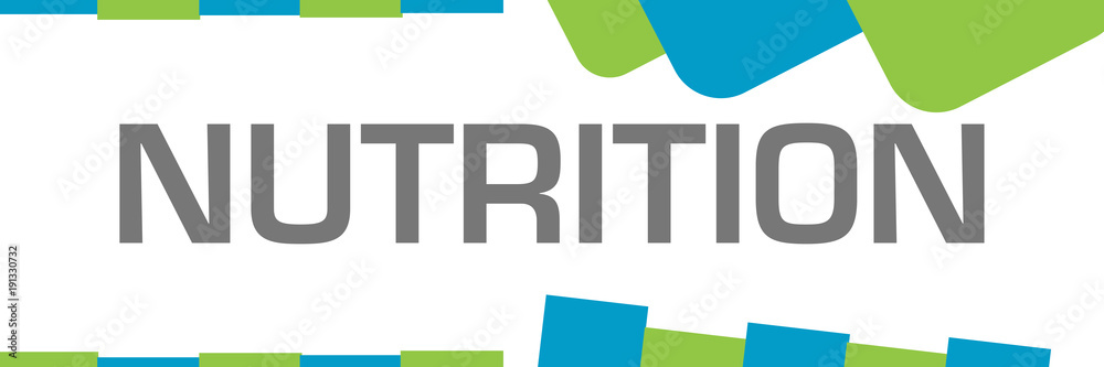 Nutrition Green Blue Shapes Horizontal Nutrition Green Blue Shapes Horizontal
