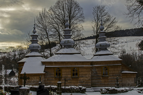 Fototapeta Naklejka Na Ścianę i Meble -  cerkiew Bieszczady 