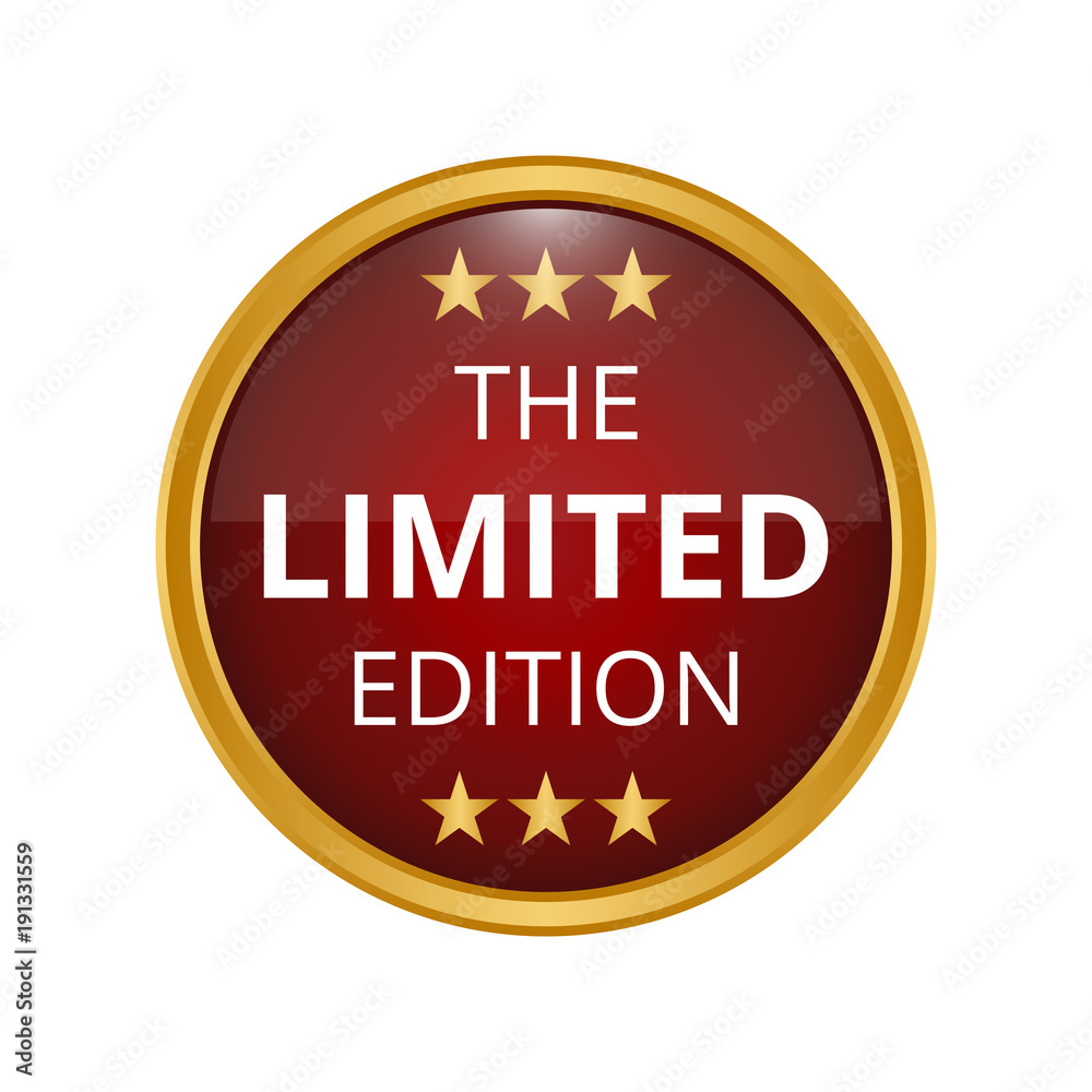 Limited edition badge on white background.