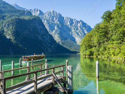 Fotografie Königsee Bootsanlegestelle Berchtesgaden