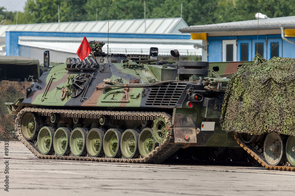 german armored recovery tank pulls a damaged tank german armored recovery tank pulls a damaged tank