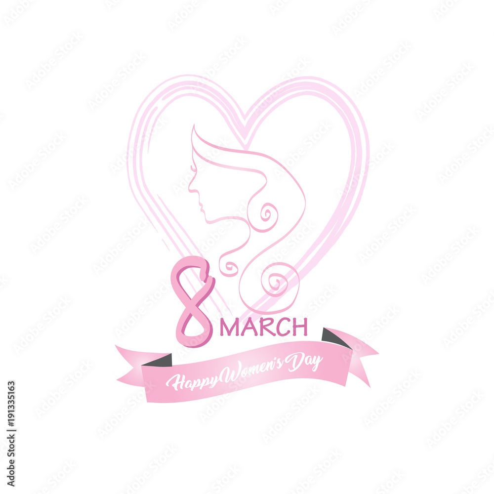 Happy women's day card