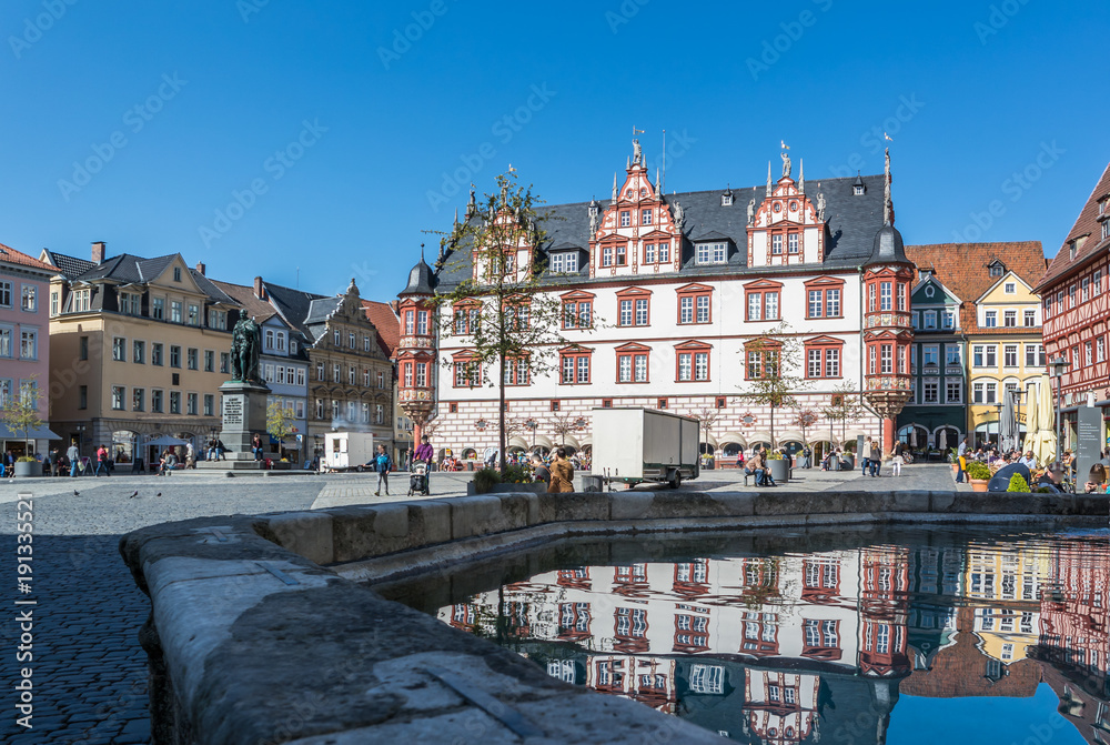 Fototapeta premium Coburg Blick auf den Marktplatz