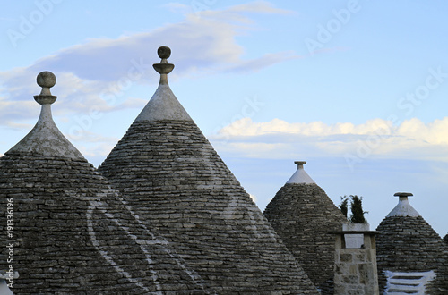 Traditional trulli in Alberobello, Italy