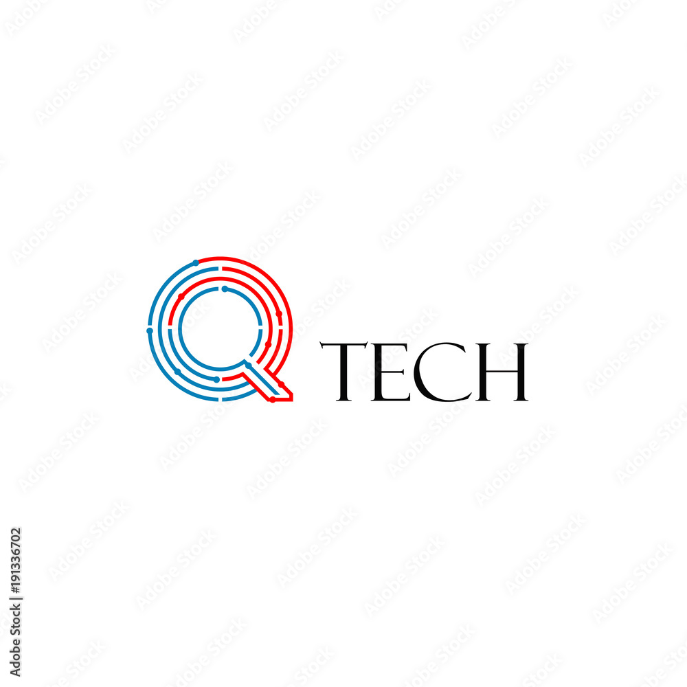 Letter Q Technology Logo