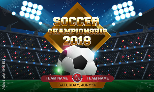 Soccer game Vector Stadium light Score Board Scoreboard Field Background