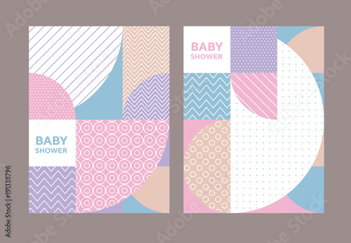 concept pastel color geomet...