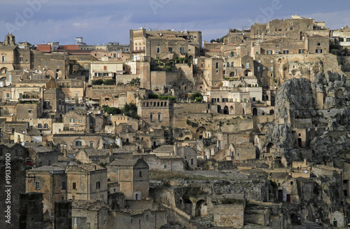 View over the old town of Matera, Italy