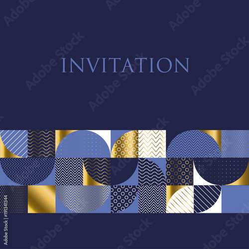 Luxury Marine geometric pattern.