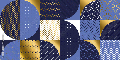 Luxury Marine geometric pattern.