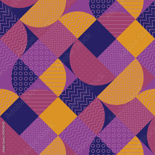 Abstract multicolored geometric pattern.