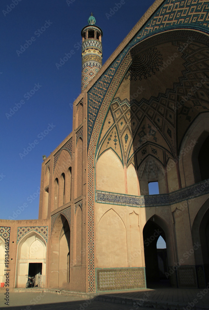 Detail of Agha Bozorg Mosque - a historical mosque in Kashan, Iran