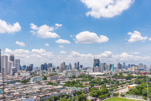 Cityscape with building in city of Bangkok