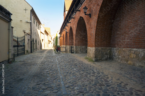 Empty streets of Riga old town. © katrin_timoff