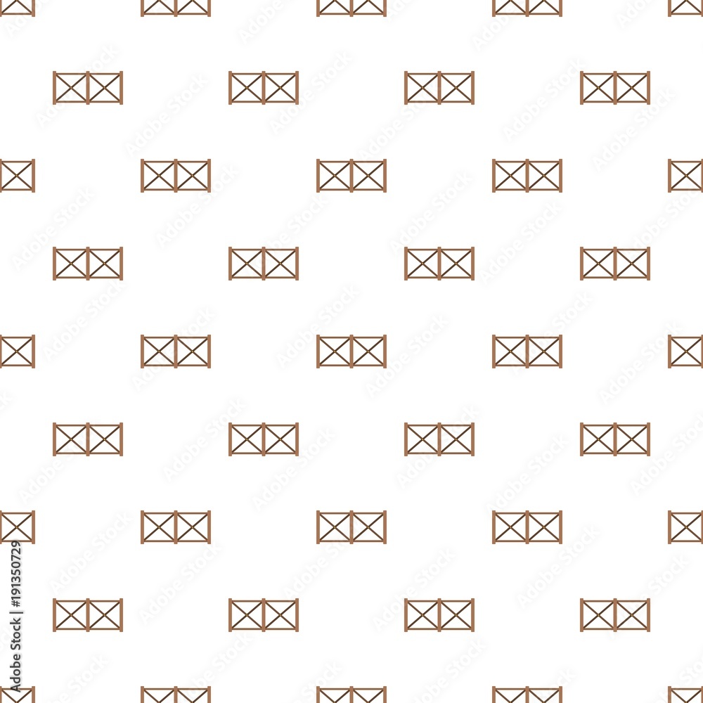 Fence in town pattern seamless in flat style for any design Fence in town pattern seamless in flat style for any design