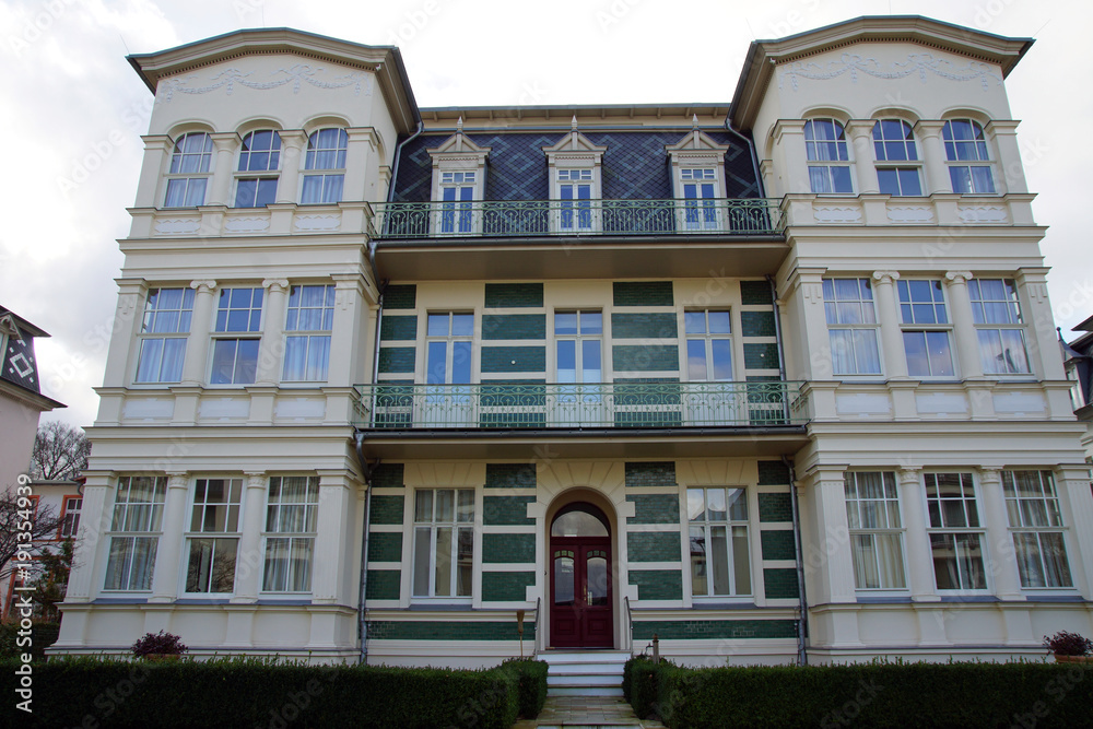Bäderarchitektur in Bansin auf der Insel Usedom