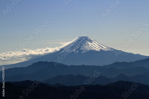 Mt. Fuji seen from Daibosatsu 