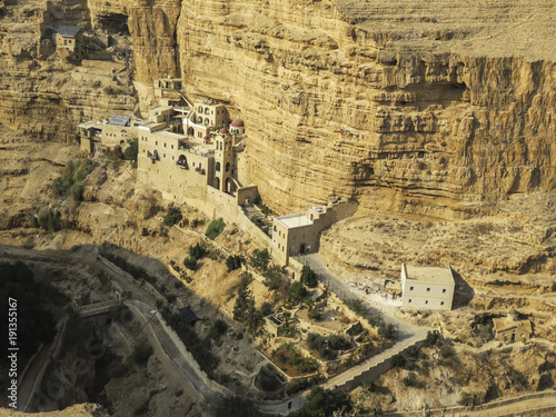 Jericho, Israel -  St. George Monastery, near Jericho and the Dead Sea in the Judean desert