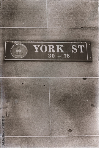  in the wall the sign of york street photo