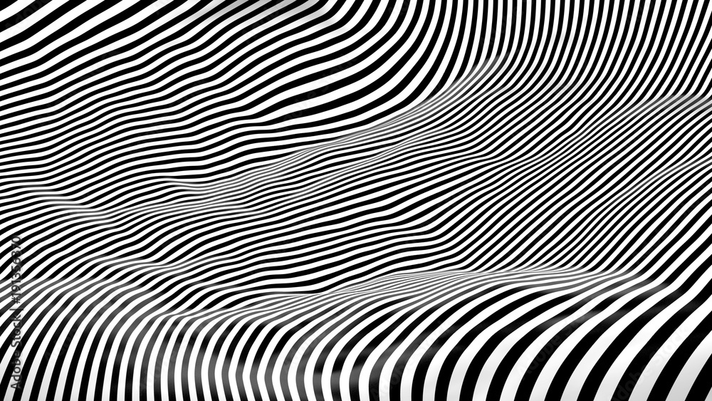 Black and white stripes of zebra - obrazy, fototapety, plakaty 