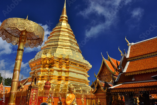 Wat Phra That Doi Suthep temple in Chiang Mai Province, Thailand