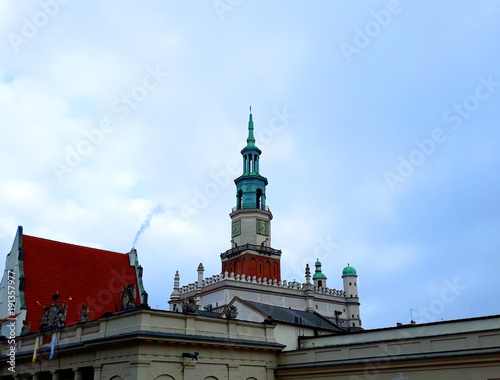 Poznan, Poland - December 02, 2017: Old Market Square architecture